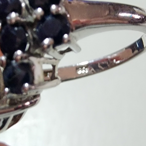 10 K White Gold Drusy Quartz  Ring size 9 - Picture 7 of 10